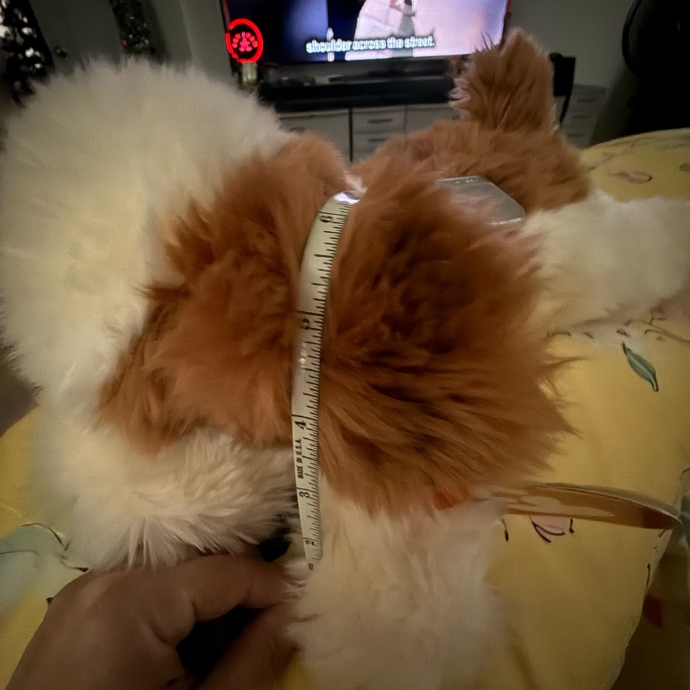 Ty Plush Dog - White and Brown - Picture 5 of 5